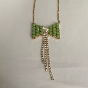 Relativity Green and Gold Necklace